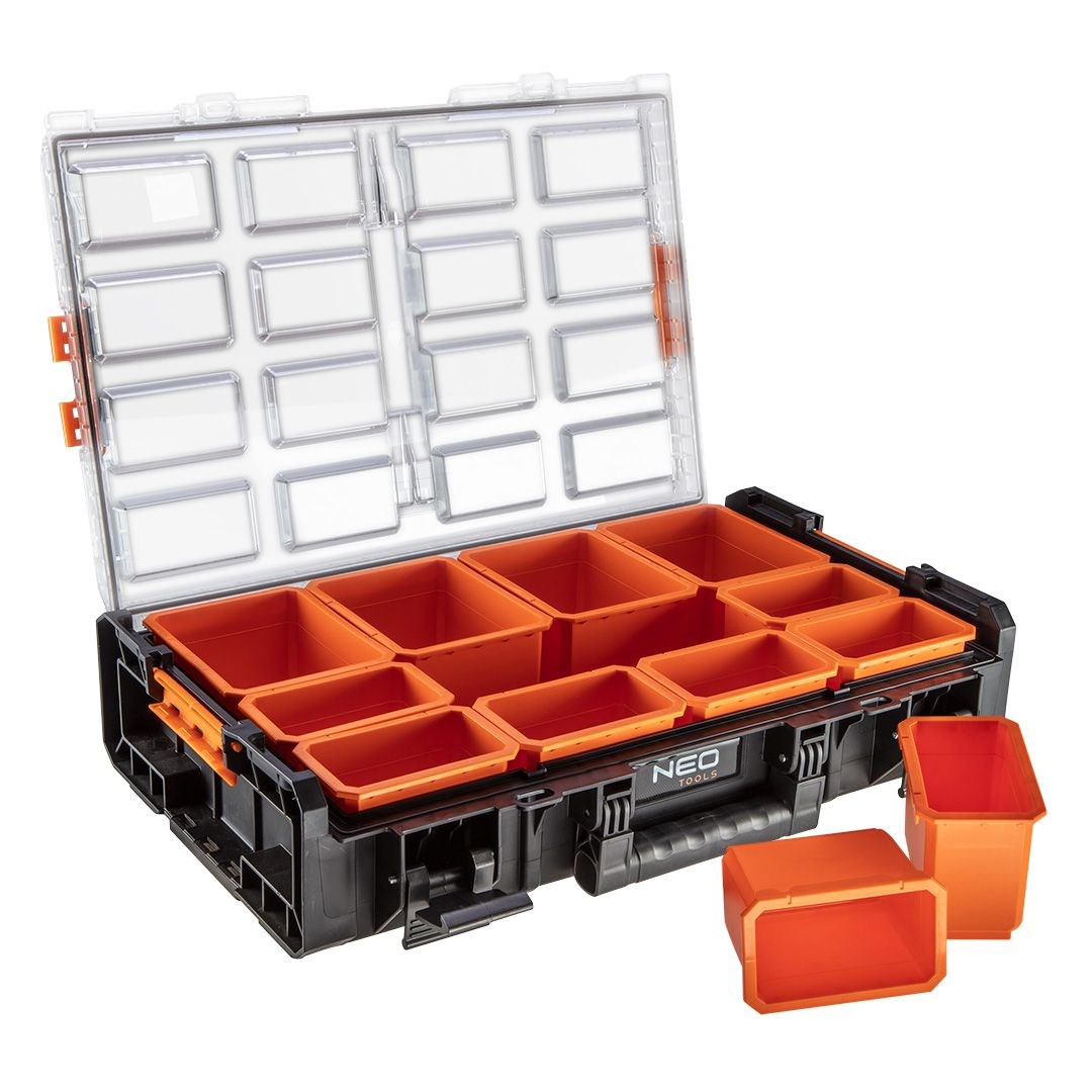 Modularni organizator NEO TOOLS 84-268 (12 odvojivih spremnika, vodonepropusan, polipropilen)-1