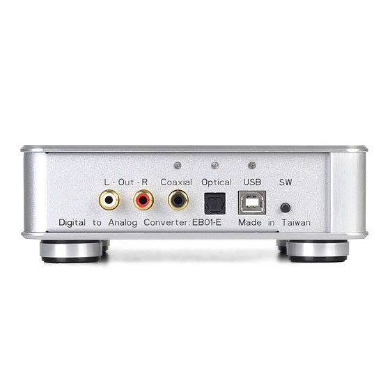 Pojačalo za slušalice s DAC-om SILVERSTONE EB01-E (USB, 192kHz/24-bit, Silver)-4