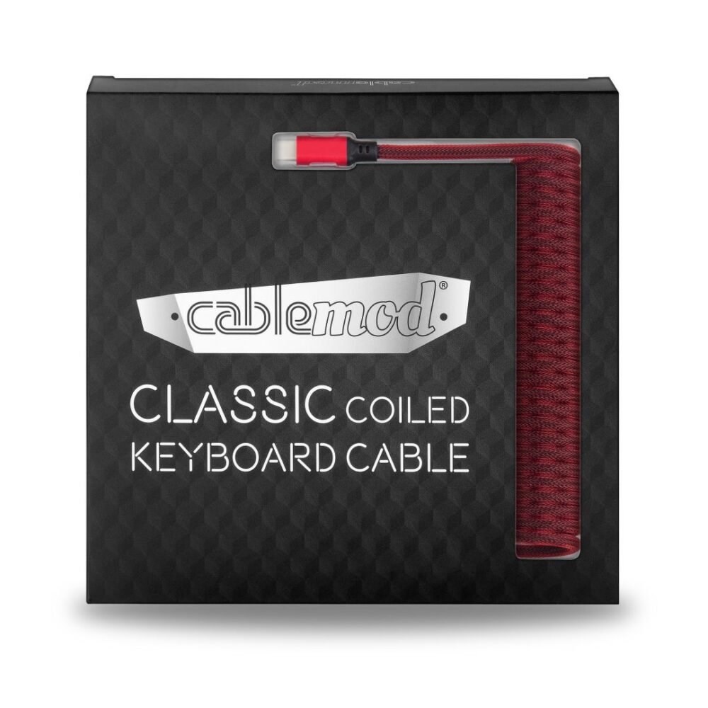 Spiralni kabel za tipkovnicu CABLEMOD, Classic Coiled Keyboard Cable USB-C to USB Type A, Republic Red - 150cm (crven, 150cm, USB-C na USB tip A)-3