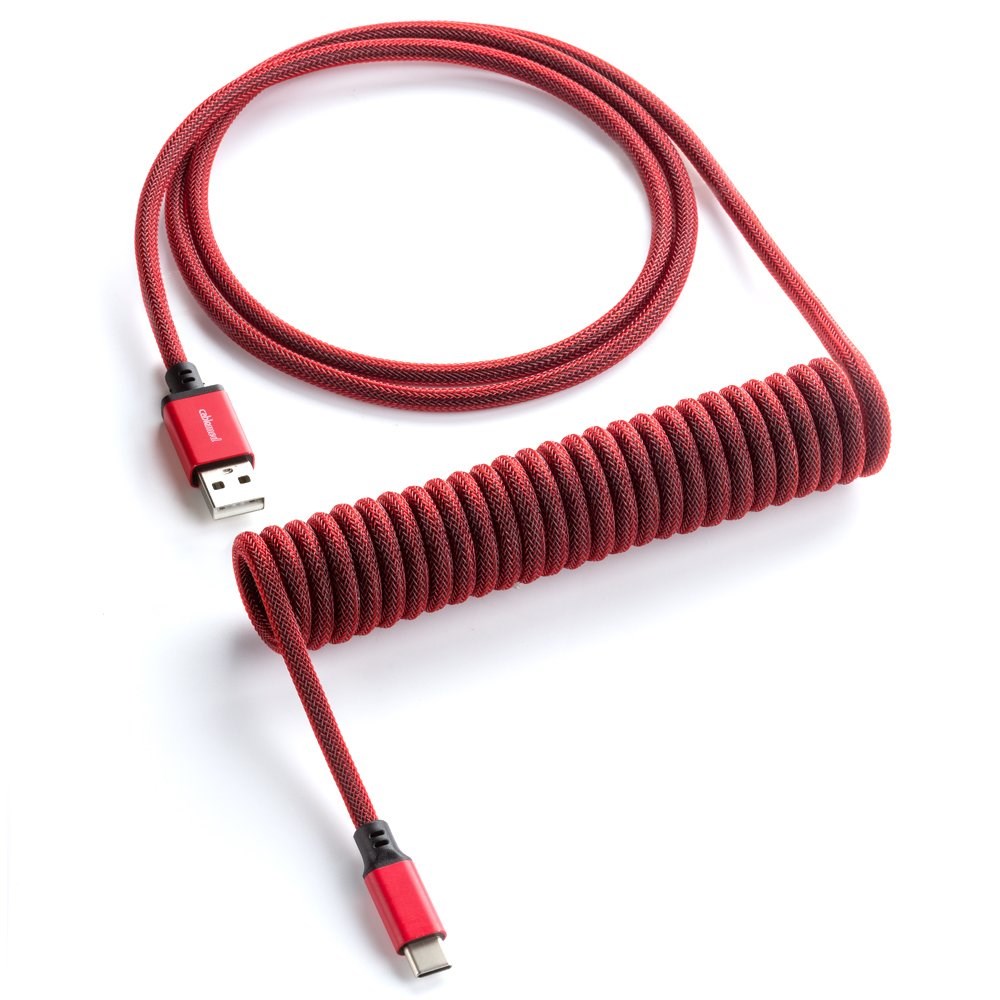Spiralni kabel za tipkovnicu CABLEMOD, Classic Coiled Keyboard Cable USB-C to USB Type A, Republic Red - 150cm (crven, 150cm, USB-C na USB tip A)-0