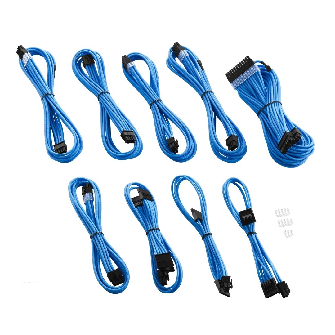 Komplet kabela, CABLEMOD, C-Series PRO ModMesh za Corsair AXi/HXi/RM (Svijetloplava, za žute oznake)-1