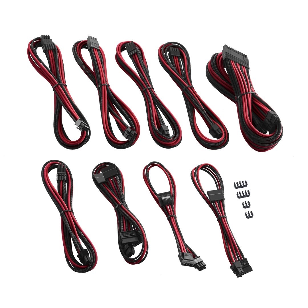 Komplet kablova za Corsair, CABLEMOD, C-Series PRO ModMesh Cable Kit for Corsair AXi/HXi/RM (Crna, crvena)-1
