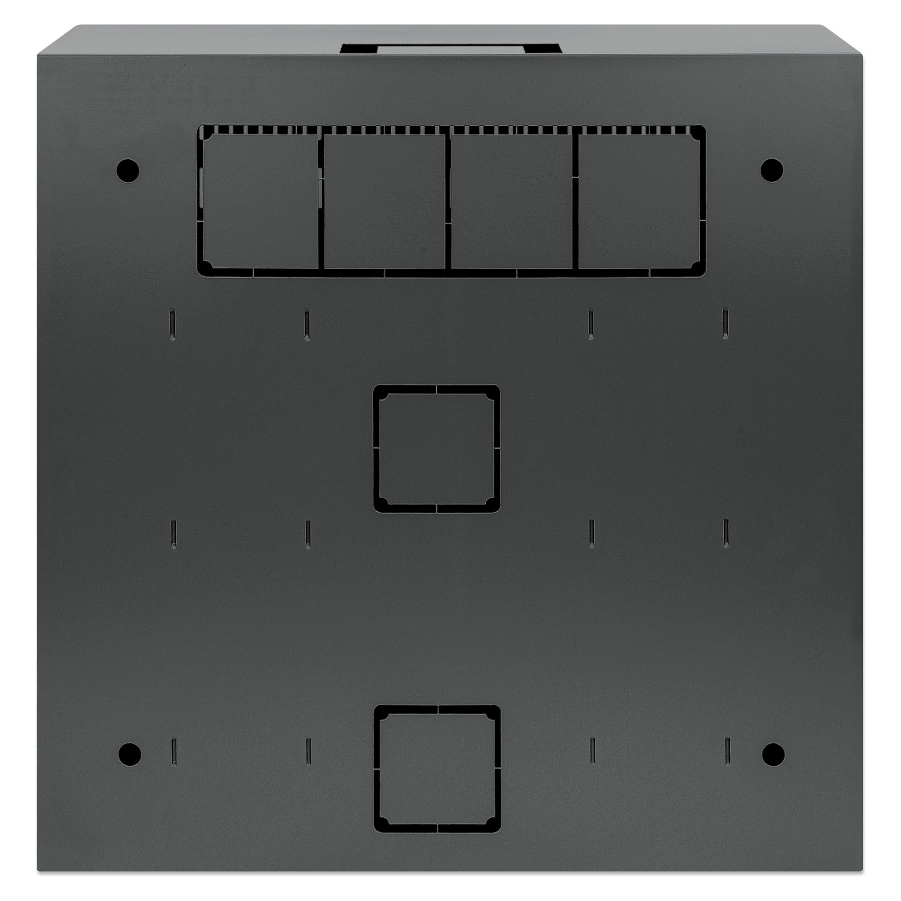 Ormarić za montažu na zid INTELLIENT 4U + 2U 19 Low Profile (Crna)-3