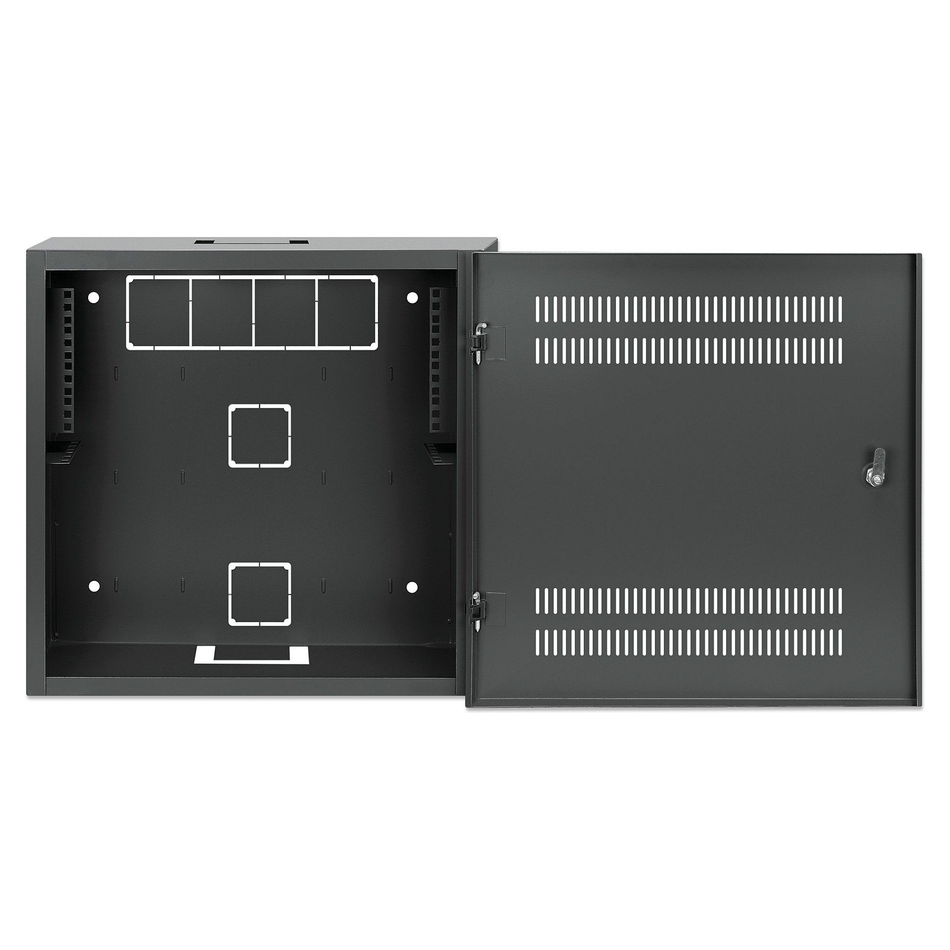 Ormarić za montažu na zid INTELLIENT 4U + 2U 19 Low Profile (Crna)-4