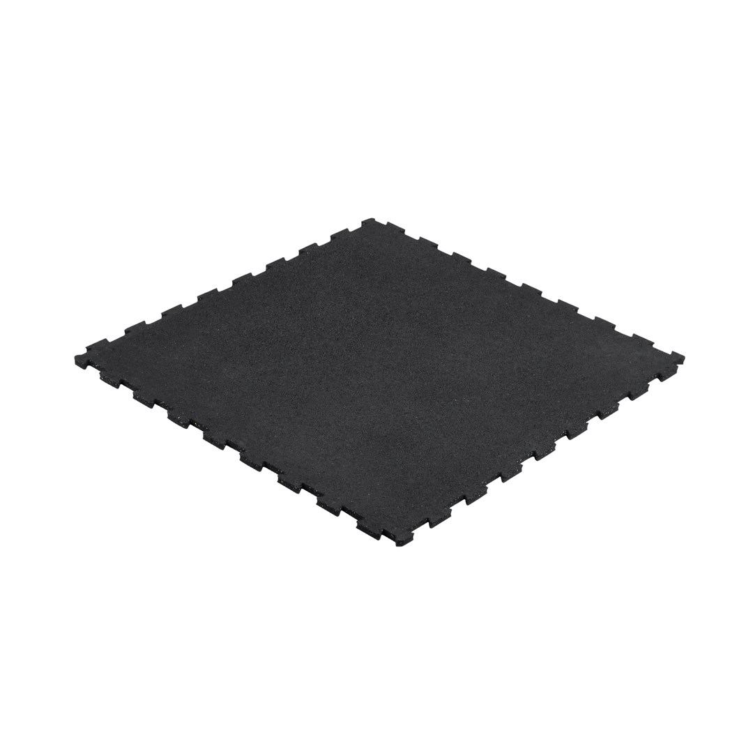 Gumena podloga za teretanu REBEL ACTIVE RBA-3004 (100x100 cm, 20 mm) crna boja