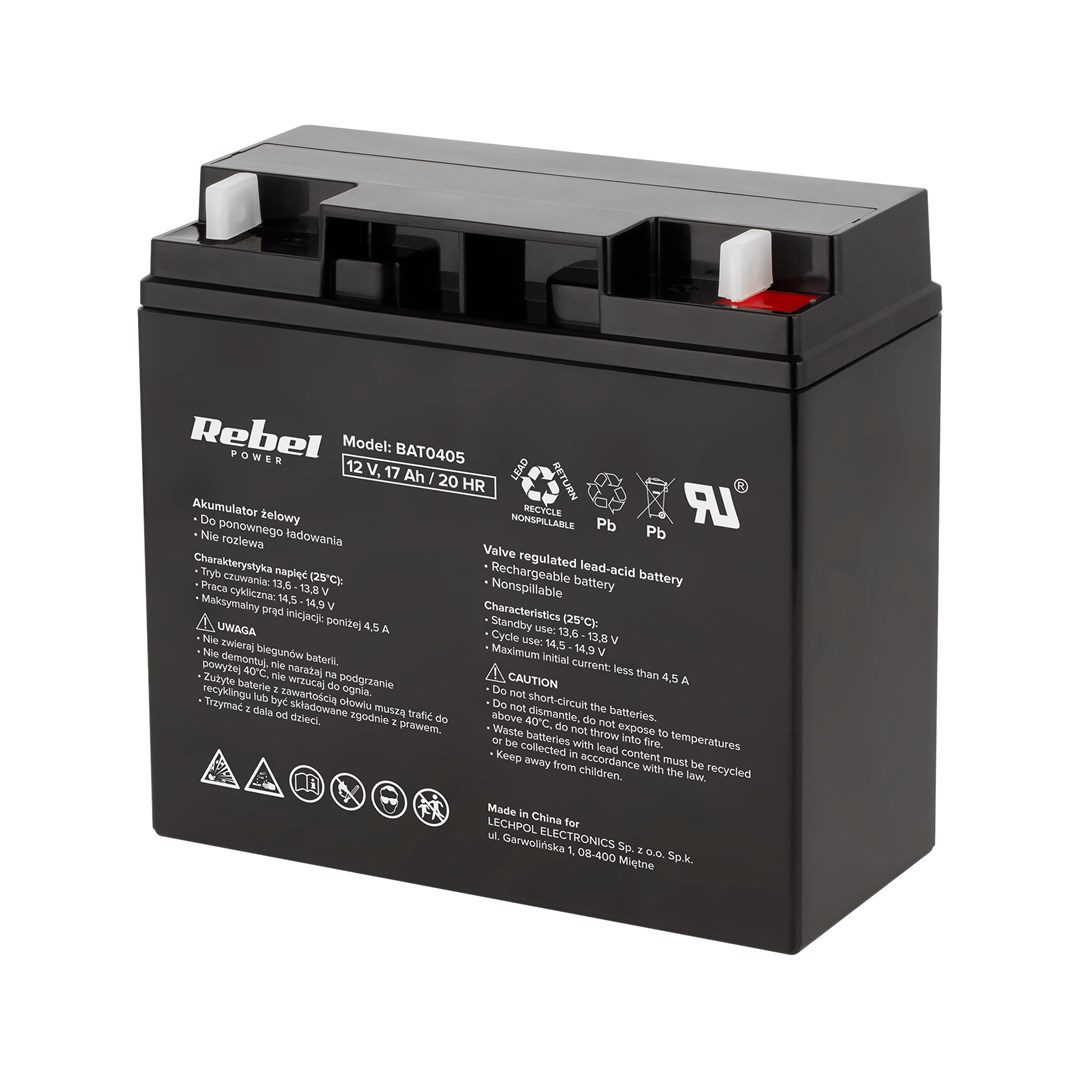 Gel battery Rebel 12V 17Ah-0