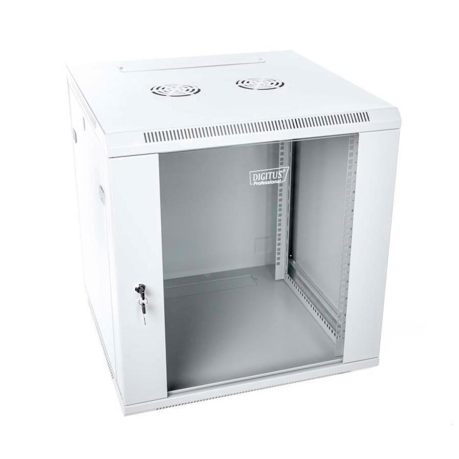 Mrežni ormar DIGITUS DN-19 12U-6/6-EC (19", 600x600mm, staklena vrata, 60kg, sivi)-6