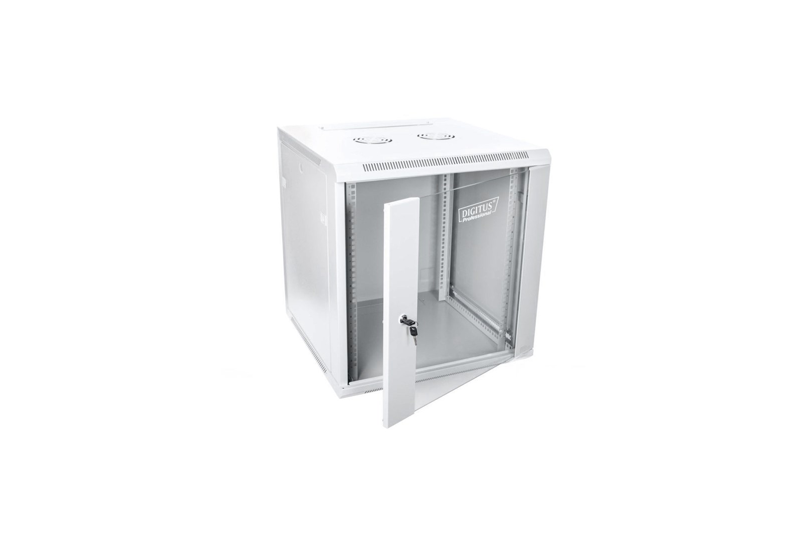 Mrežni ormar DIGITUS DN-19 12U-6/6-EC (19", 600x600mm, staklena vrata, 60kg, sivi)-5