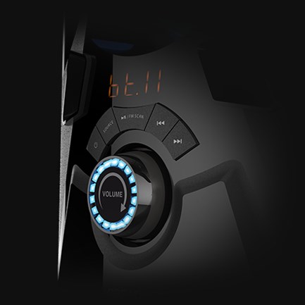 Glazbena mini linija CREATIVE Labs SBS E2900 (Bluetooth, USB, AUX, FM, Subwoofer 30W, 15Wx2, Black)-5