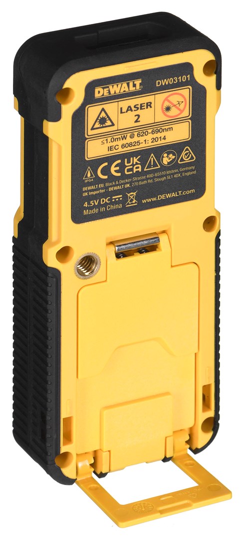 Laserski mjerač udaljenosti DEWALT DW03101 (Crna, Žuta, 100 m)-3