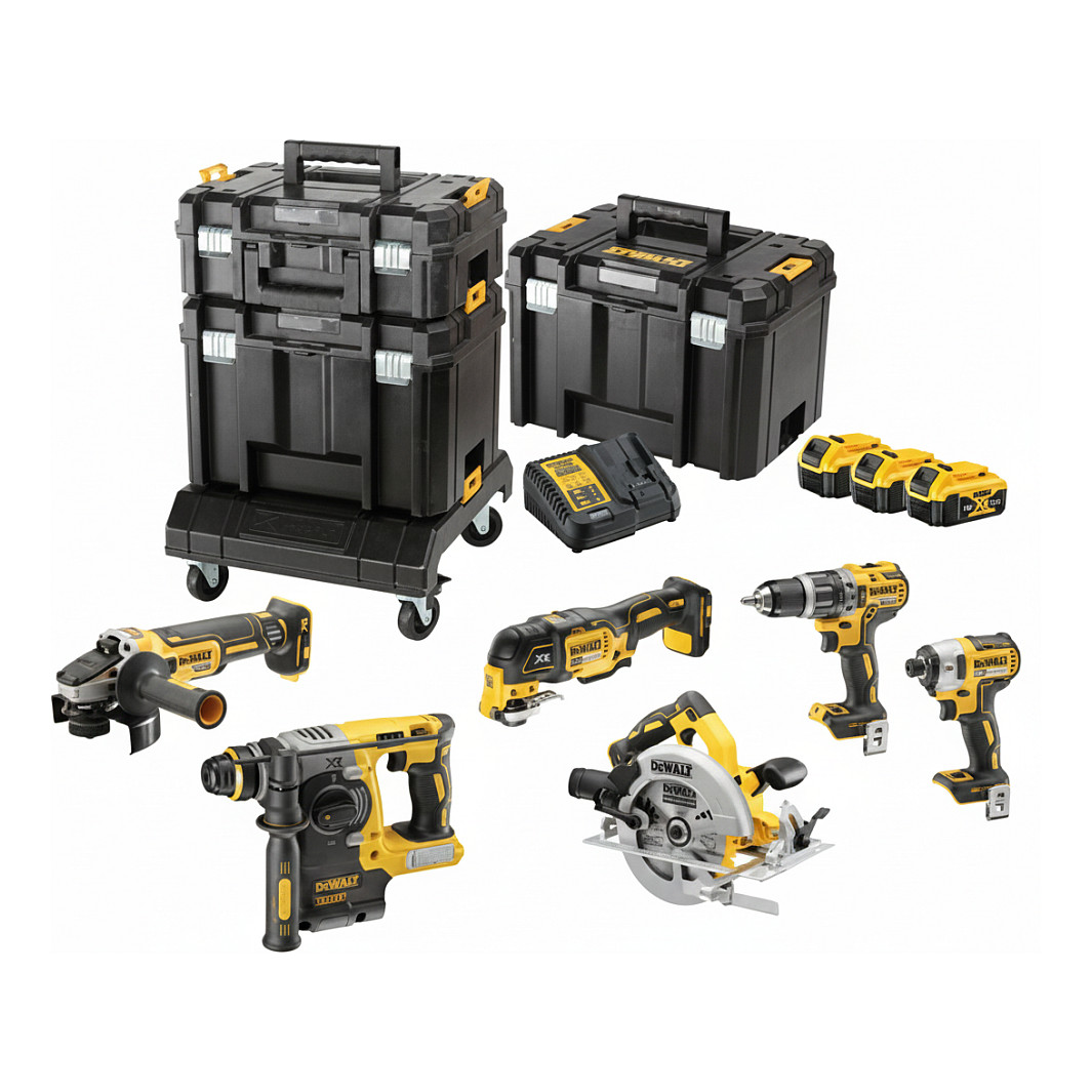 Kombinirani set alata DEWALT DCK685P3T (18V, 3x5.0Ah baterije, XR Brushless, torba za nošenje)