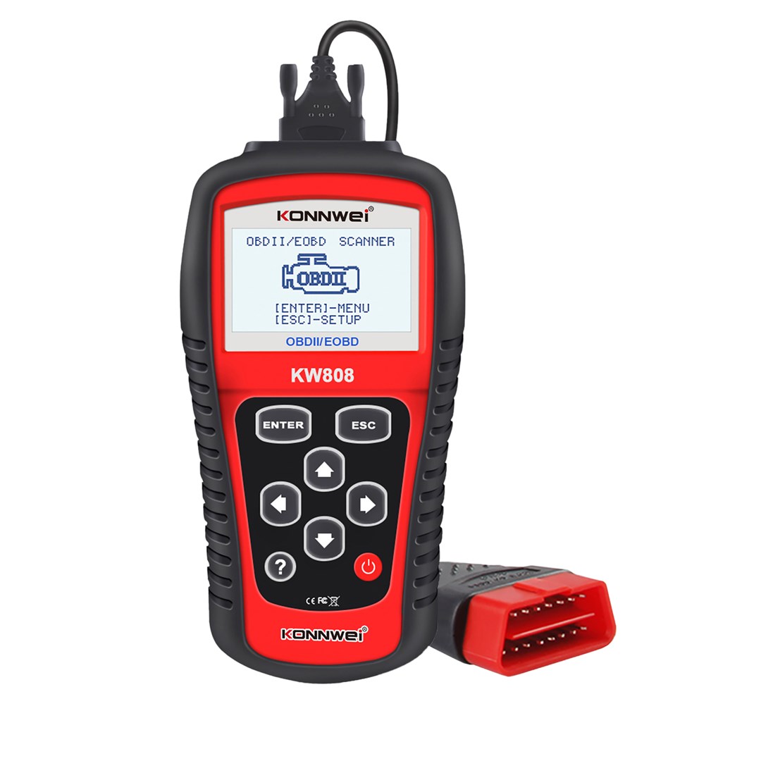 Dijagnostički OBD2 skener KONNWEI KW808 (CAN, EOBD, LCD zaslon, podaci uživo)-0