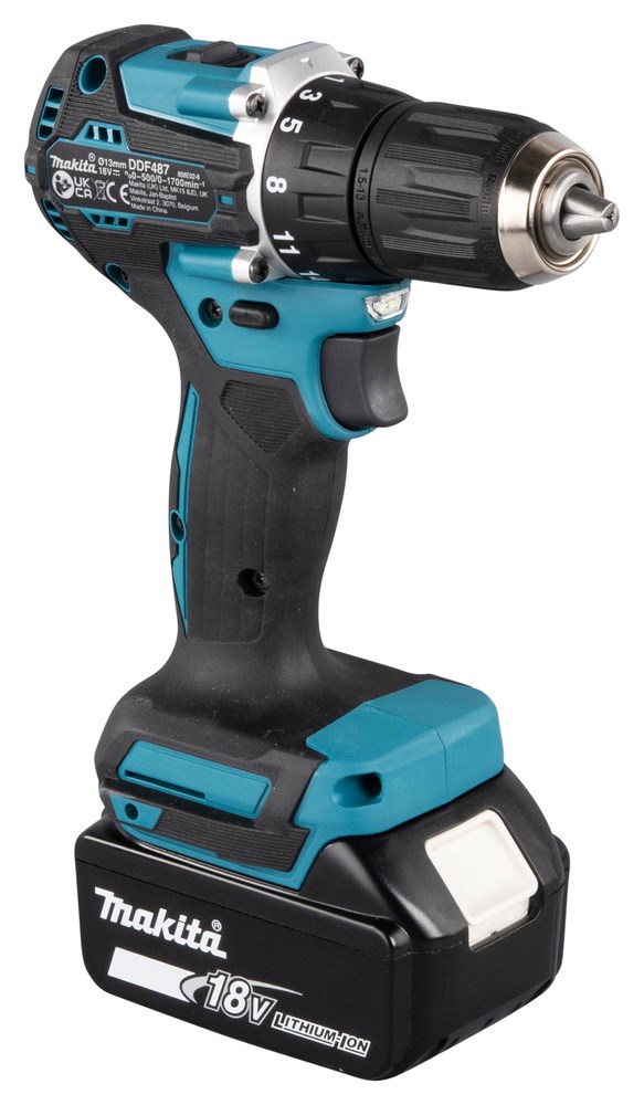 Akumulatorski odvijač MAKITA DDF487RAJ (18V, 40/25Nm, 2x2.0Ah)-12