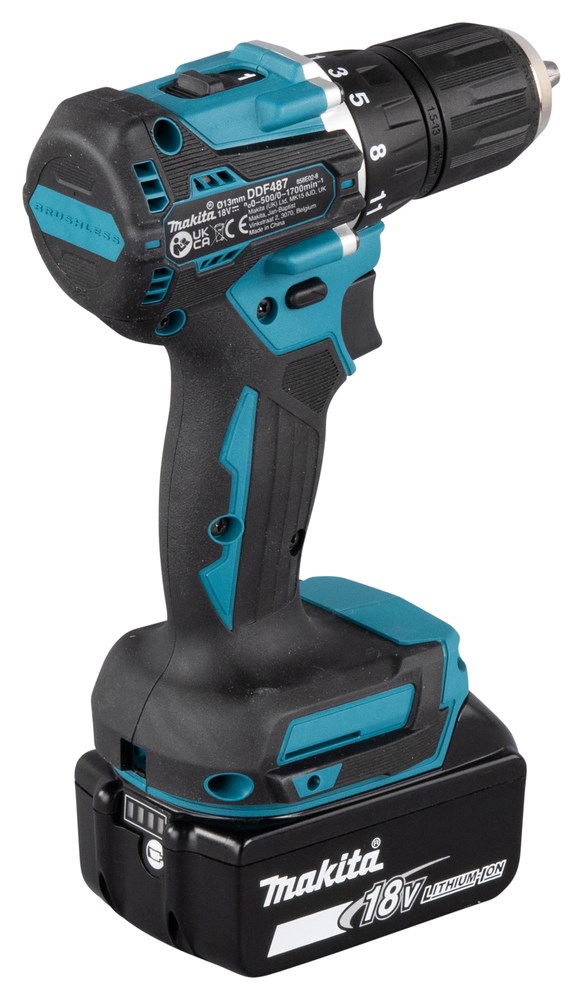 Akumulatorski odvijač MAKITA DDF487RAJ (18V, 40/25Nm, 2x2.0Ah)-4