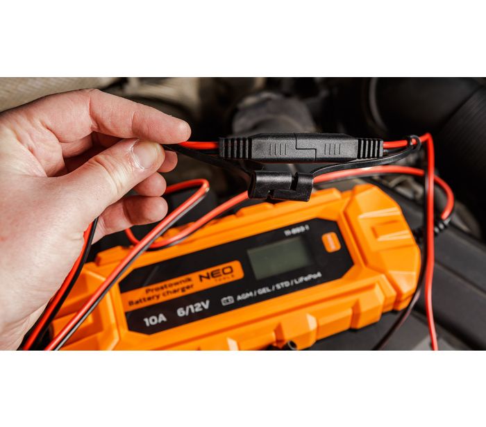 Automatski punjač akumulatora NEO TOOLS 11-893-1 (6V/12V, 10A, 160W, 3-200Ah, STD/AGM/GEL/LiFePO4)-1