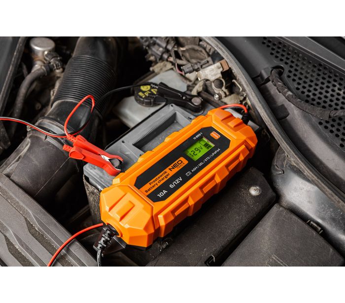 Automatski punjač akumulatora NEO TOOLS 11-893-1 (6V/12V, 10A, 160W, 3-200Ah, STD/AGM/GEL/LiFePO4)-3