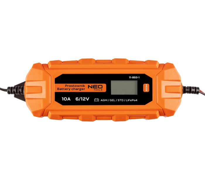 Automatski punjač akumulatora NEO TOOLS 11-893-1 (6V/12V, 10A, 160W, 3-200Ah, STD/AGM/GEL/LiFePO4)-5