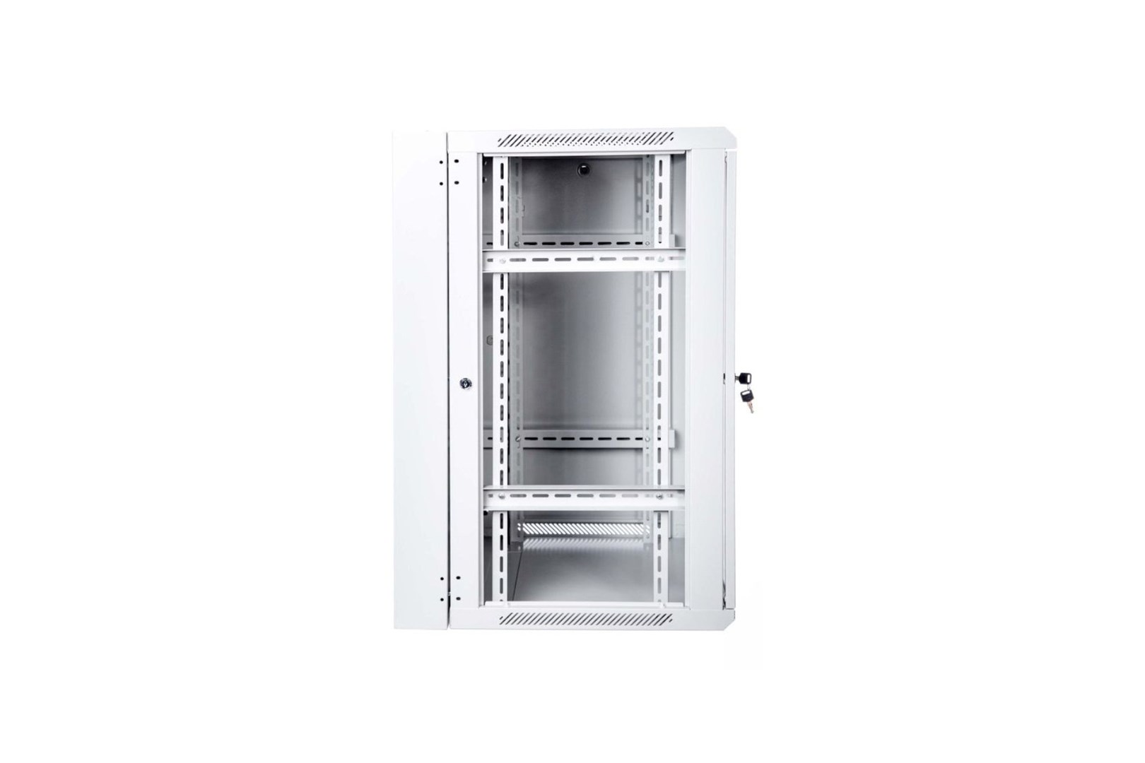 Mrežni ormar za montažu na zid DIGITUS 19" 12U Rack 600x600 (staklena vrata, siva, preklopna, podijeljena, nosivost 60kg)-2