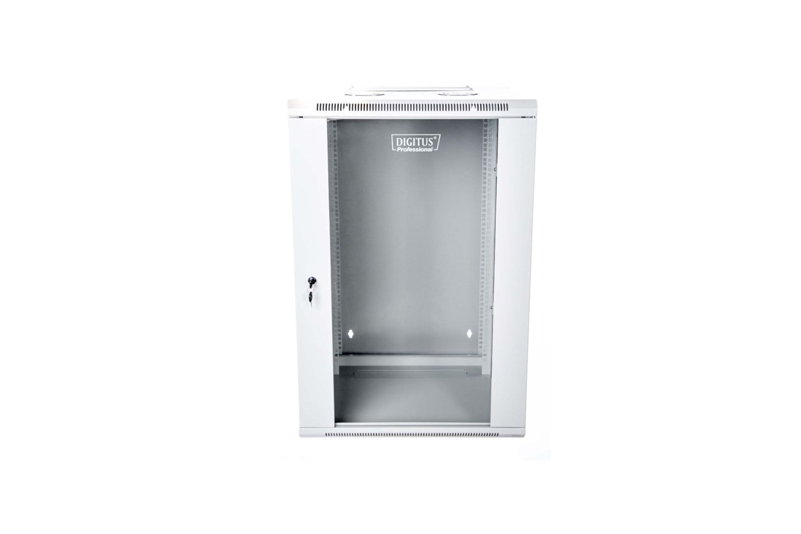 Mrežni ormar za montažu na zid DIGITUS 19" 12U Rack 600x600 (staklena vrata, siva, preklopna, podijeljena, nosivost 60kg)-0