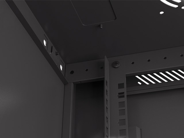 Zidni rack ormar LANBERG 19" 12U 600x450mm (flat pack, perforirana vrata)-2