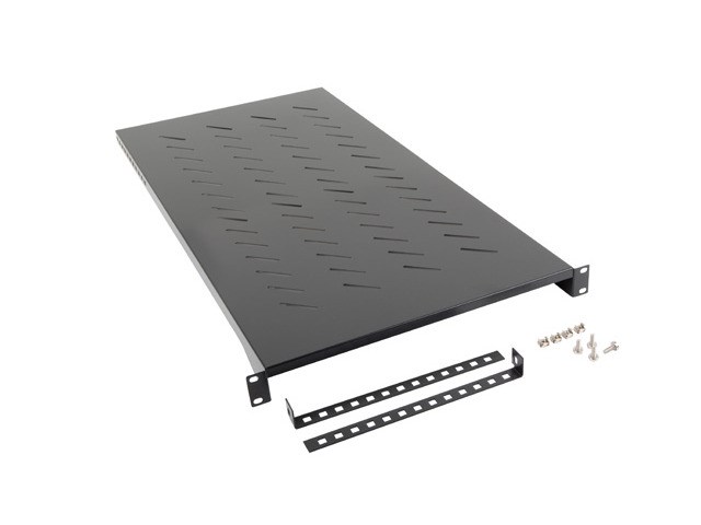 Polica za rack LANBERG 1U (crna)-0