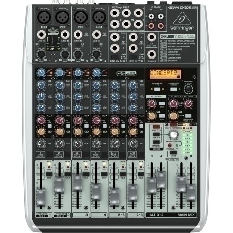Audio mikser BEHRINGER XENYX QX1204USB (USB sučelje, kompresor, efekti, 4 XENYX pretpojačala)