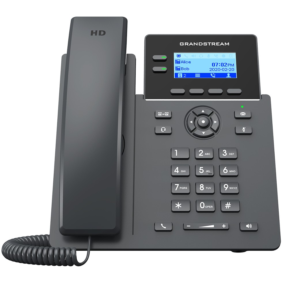 IP Telefon GRANDSTREAM GRP 2602G HD (2 linije, LCD, Wi-Fi 5, crna boja)