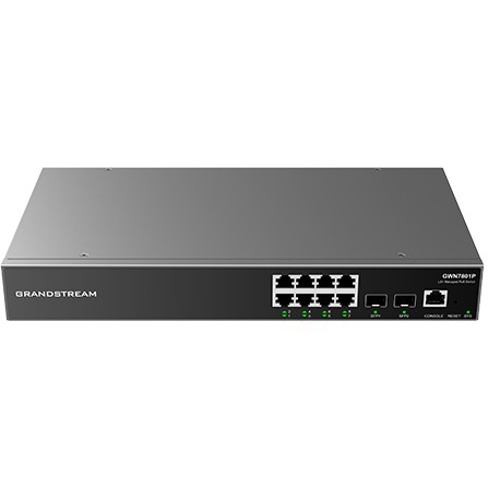 Switch GRANDSTREAM GWN 7801P POE 8GE 2SFP manageable switch L2+-0