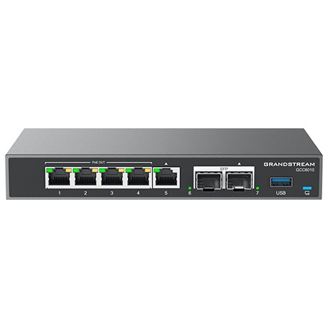 Mrežni uređaj GRANDSTREAM GCC6010 (Router VPN, NGFW/UTM, Switch, Centrala IP, 2x2.5 Gb SFP, 5xGbE)