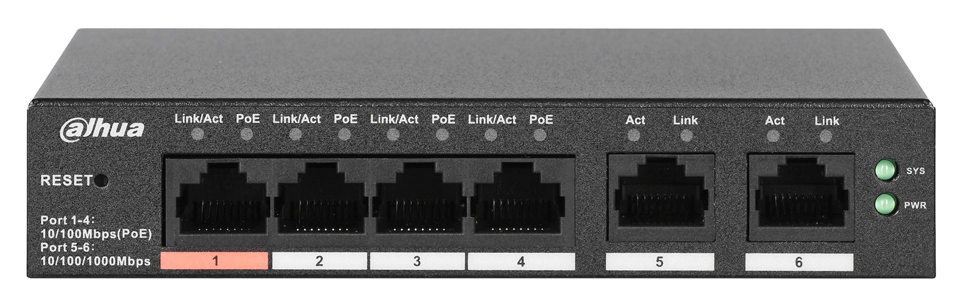 Mrežni prekidač DAHUA CS4006-4ET-60 (4 Ethernet porta, 60W)-1
