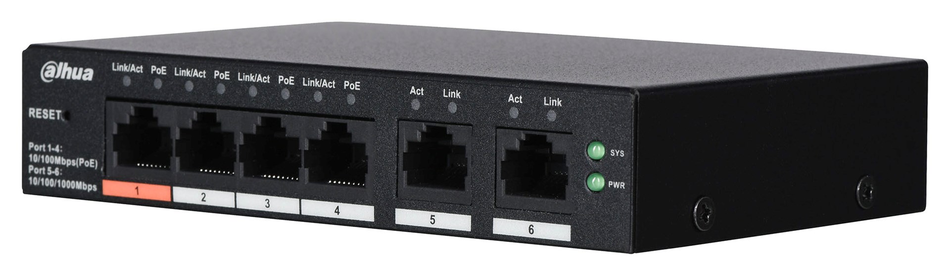 Mrežni prekidač DAHUA CS4006-4ET-60 (4 Ethernet porta, 60W)-2