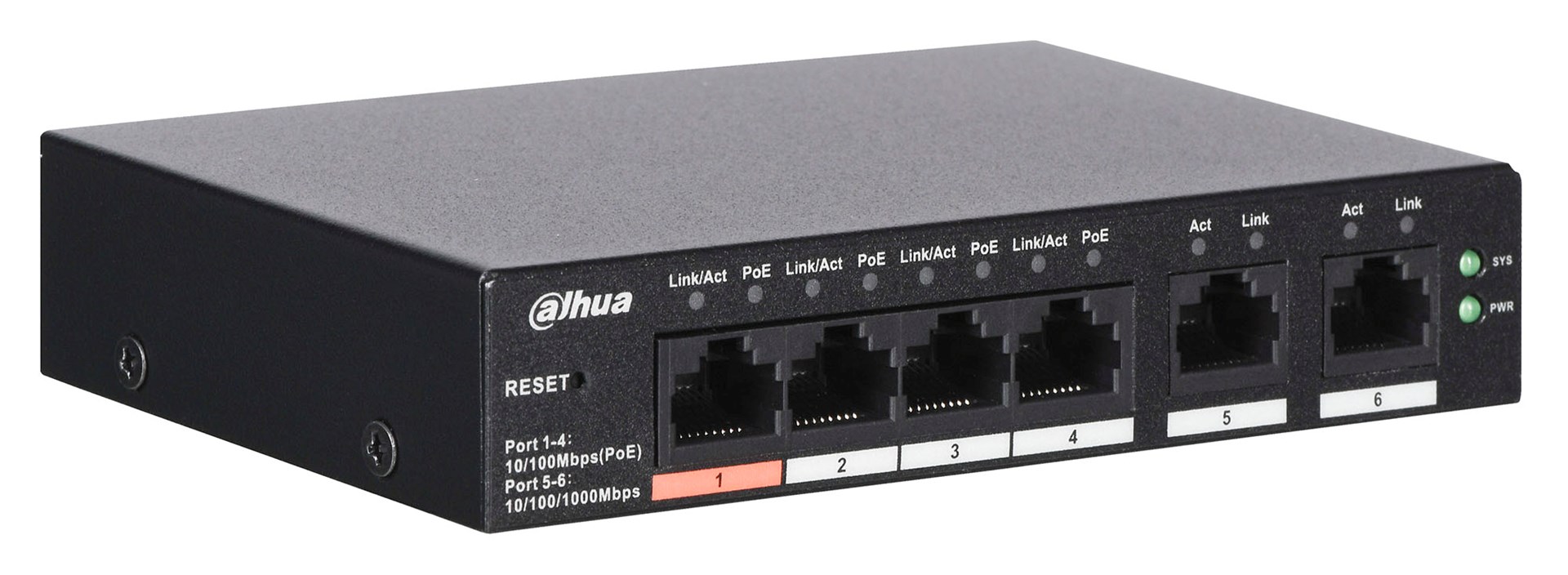 Mrežni prekidač DAHUA CS4006-4ET-60 (4 Ethernet porta, 60W)-0