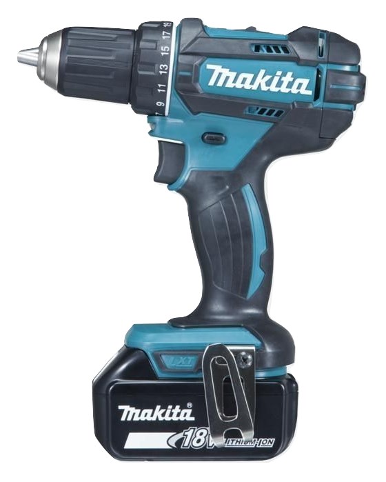 Bušilica MAKITA DDF482RFJ (1900 okretaja u minuti, 1.5 kg, crna, plava)