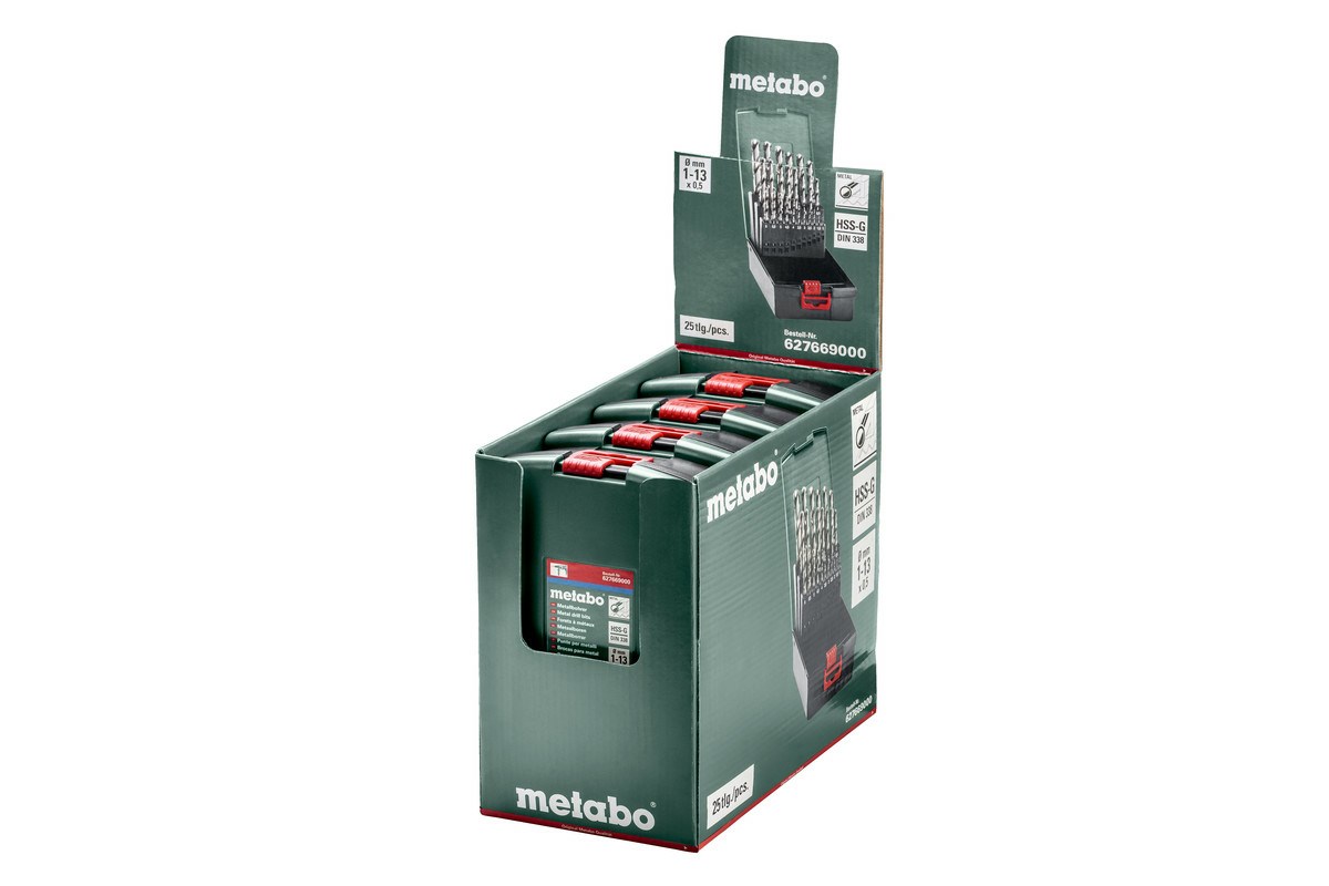 Komplet svrdla za metal METABO HSS-G SP METAL DRILL BIT SET 25 pcs. 1 - 13mm (25 komada, 1 - 13mm)-1