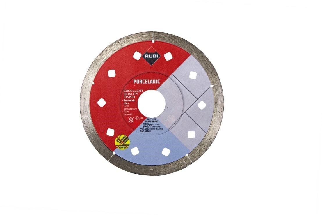 Dijamantna rezna ploča RUBI SLITHER 115 SUPERPRO, 115 mm-1