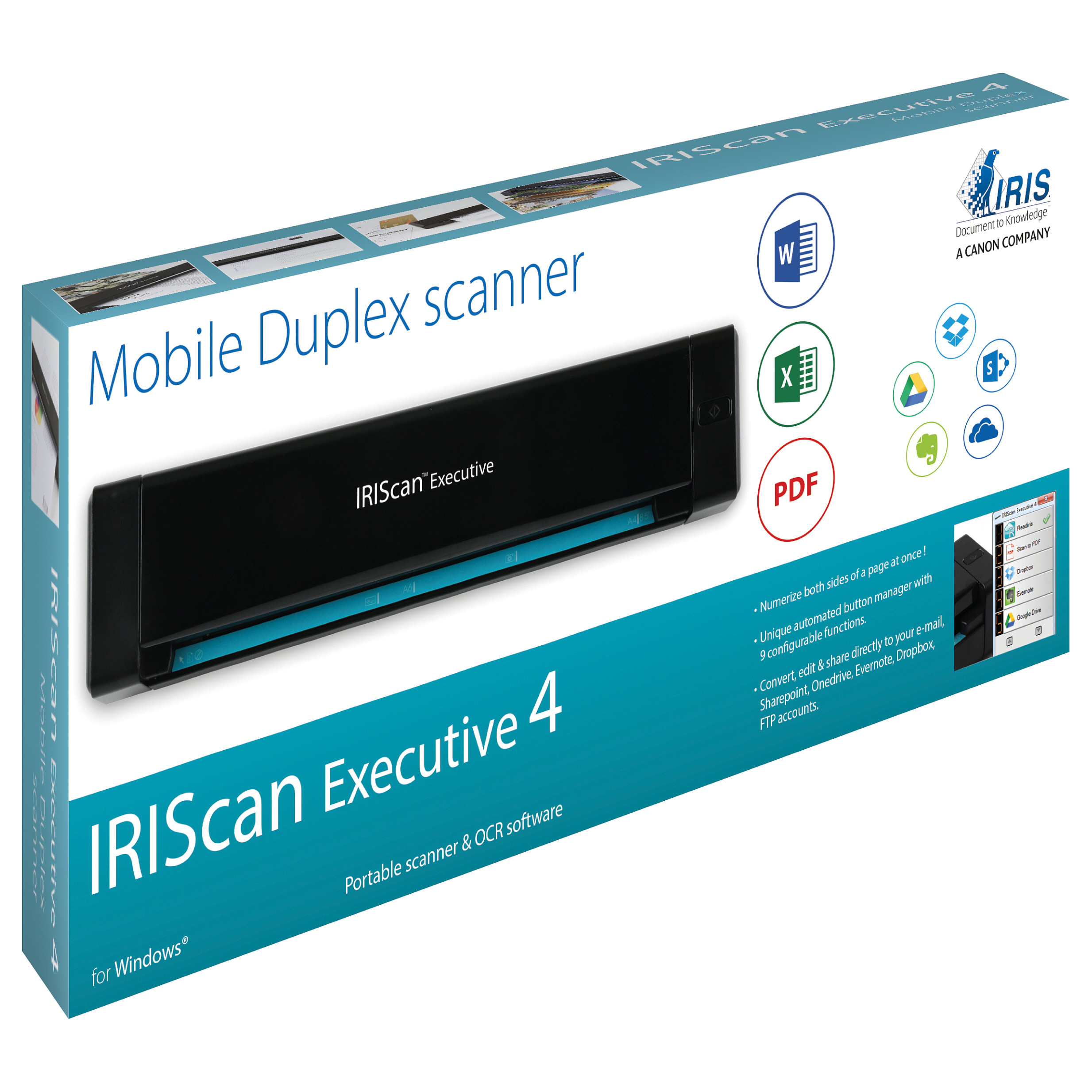 Skeniranje dokumenata IRIS IRIScan Executive 4 (600 x 600 DPI, A4, crna)-7