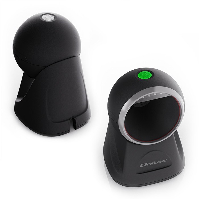 Qoltec Desktop Precision Reader 1D Barcode & QR Scanner | 2D-10