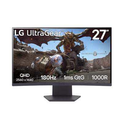 Monitor LG UltraGear 27GS60QC-B (27", QHD, VA, zakrivljeni, 180Hz, 1ms, HDR10, G-Sync, FreeSync Premium) crni-8