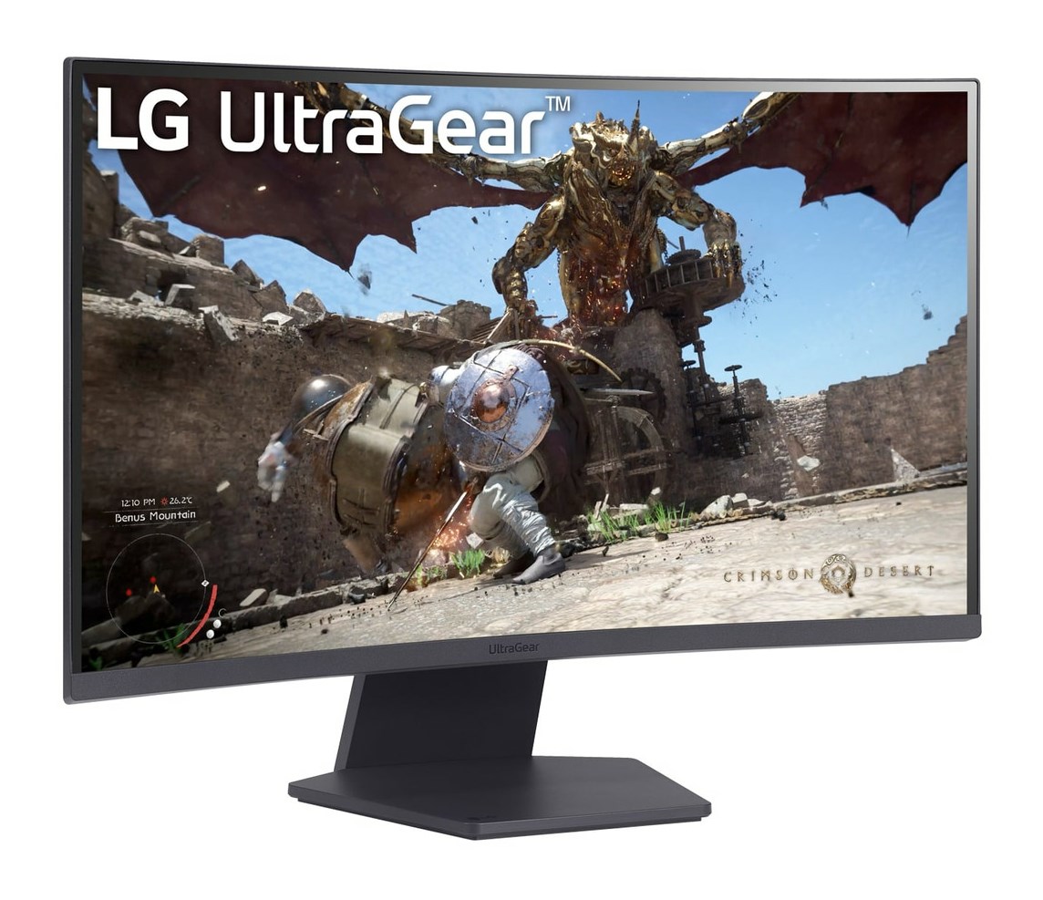 Monitor LG UltraGear 27GS60QC-B (27", QHD, VA, zakrivljeni, 180Hz, 1ms, HDR10, G-Sync, FreeSync Premium) crni-2