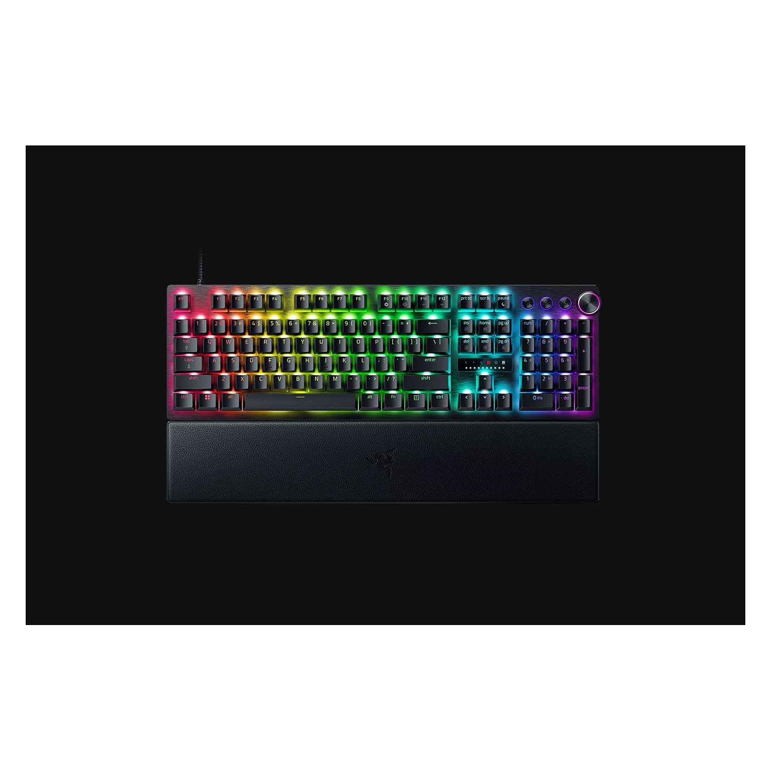 Tipkovnica RAZER Huntsman V3 Pro - Analog Optical Switches, E-Sports Gaming Keyboard (njemačka tipkovnica, RGB LED, USB Type-C, PBT, 1000 Hz) – internacionalna non HR tipkovnica-0