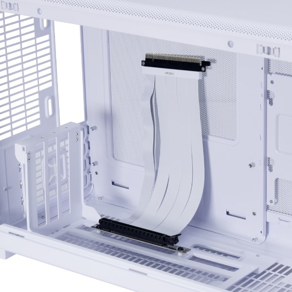 Lian Li DAN Cases A3-mATX Vertical GPU Kit - Bijeli (Kompatibilan s A3 m-ATX, PCI Express 4.0, 3 utora, ATX, Riser kabel uključen)-1