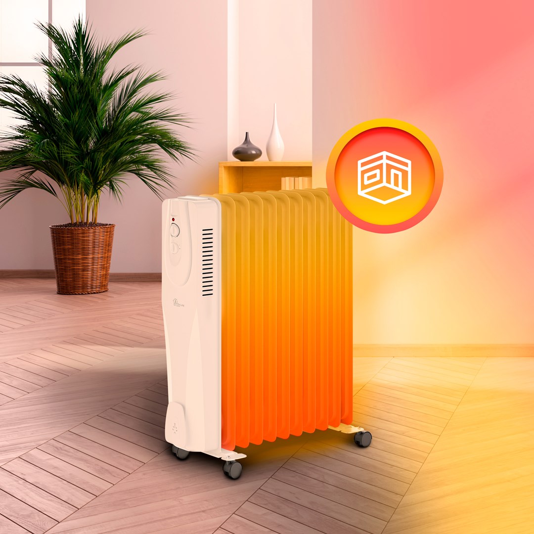 Extralink NY-25W1 | Electric oil-filled radiator | 2500W, 11 ribs-5