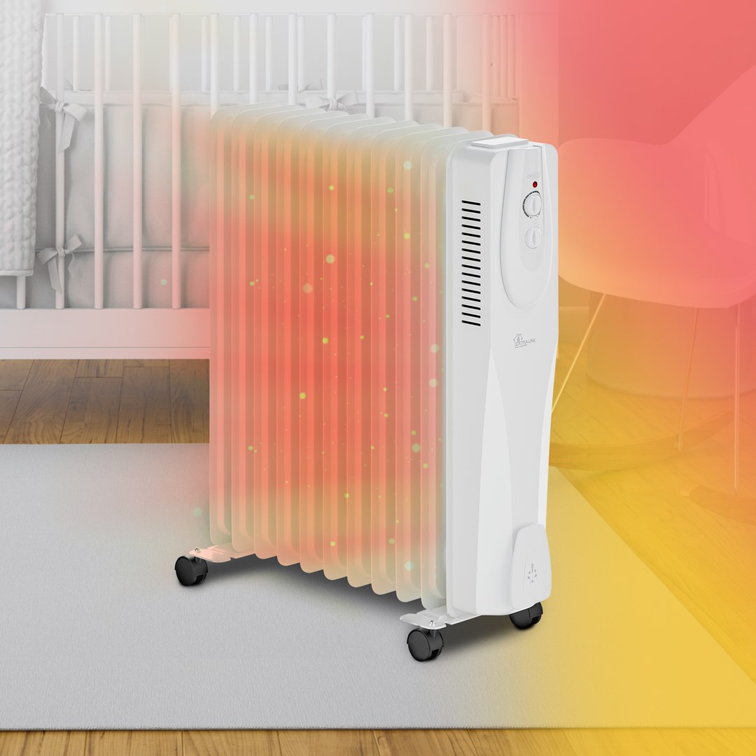 Extralink NY-25W1 | Electric oil-filled radiator | 2500W, 11 ribs-6