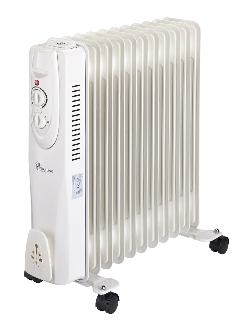 Extralink NY-25W1 | Electric oil-filled radiator | 2500W, 11 ribs-0