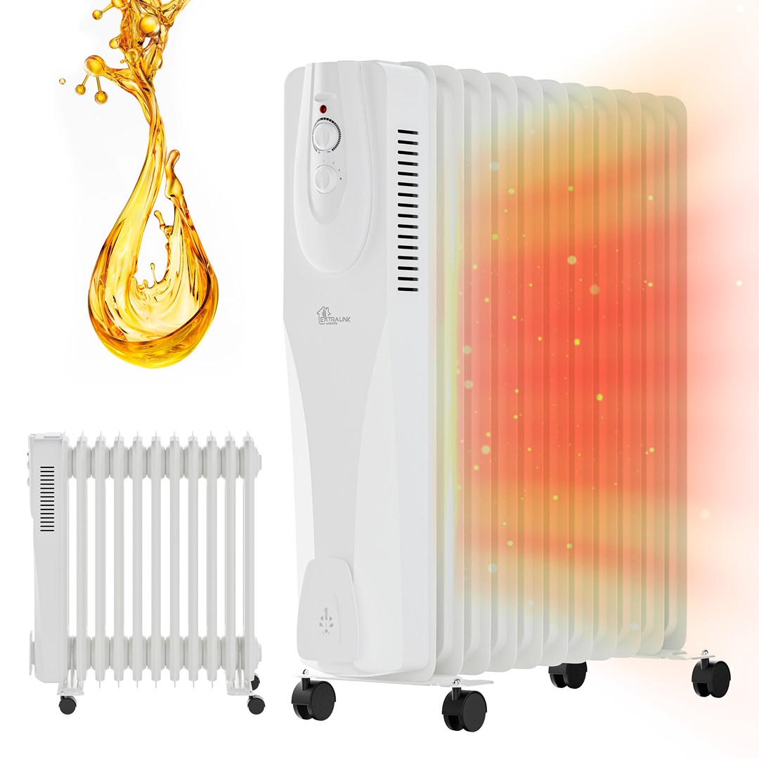 Extralink NY-25W1 | Electric oil-filled radiator | 2500W, 11 ribs-7