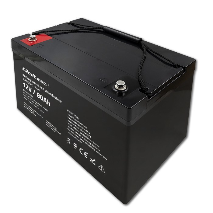 AGM baterija QOLTEC 53075 (12V, 80Ah, 23.5kg)-2