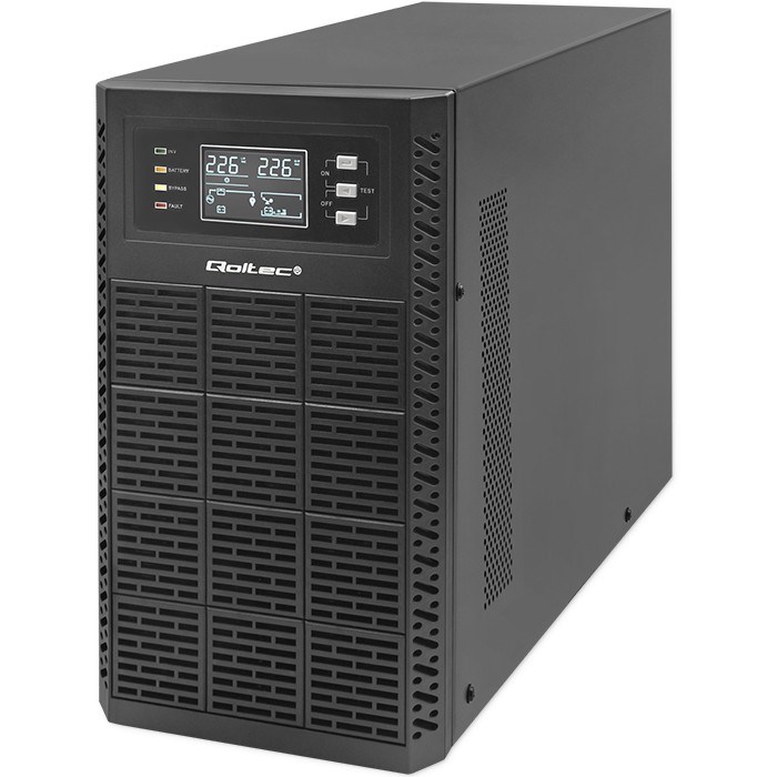 Neprekidno napajanje QOLTEC 52282 (3kVA, 3000W, faktor snage 1.0, LCD, EPO, USB, On-line)-9