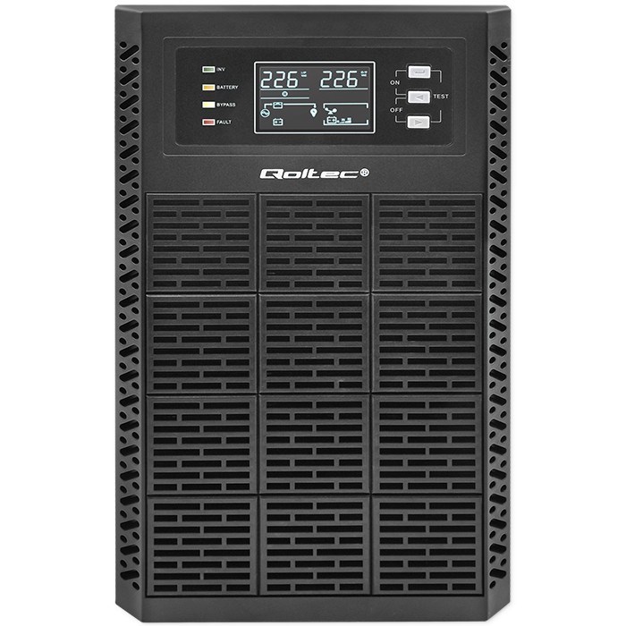 Neprekidno napajanje QOLTEC 52282 (3kVA, 3000W, faktor snage 1.0, LCD, EPO, USB, On-line)-10