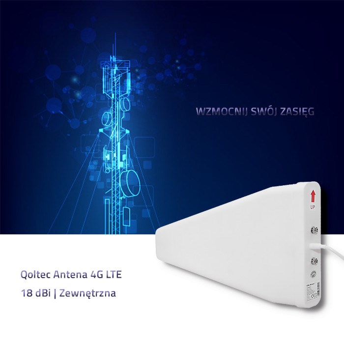 Qoltec 57021 4G LTE Antenna | 18 dBi | Outdoor-1