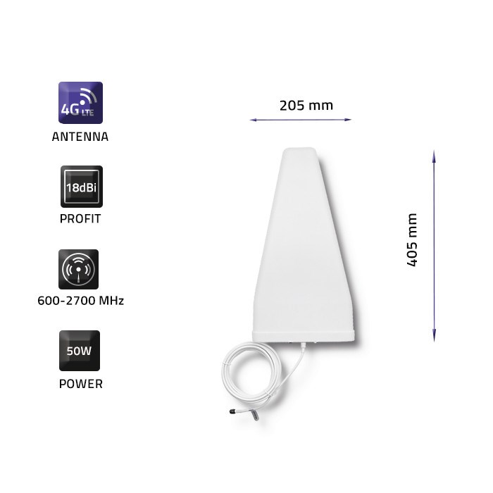 Qoltec 57021 4G LTE Antenna | 18 dBi | Outdoor-3